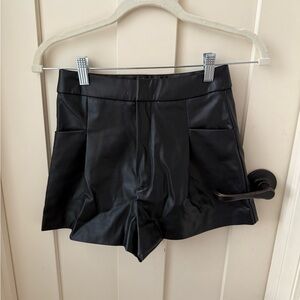 Zara High Waist Black Women's Shorts